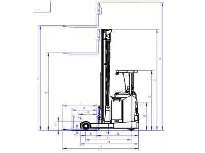 FRB 2,000kg Electric Reach Truck 