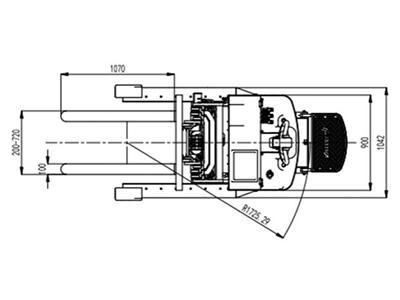 XR 1,500-2,000kg Electric Reach Truck 