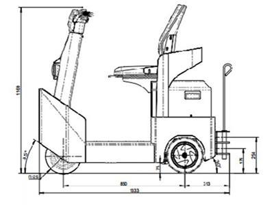 1,200kg Electric Tugger 