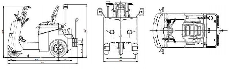 2,000kg Electric Tugger 