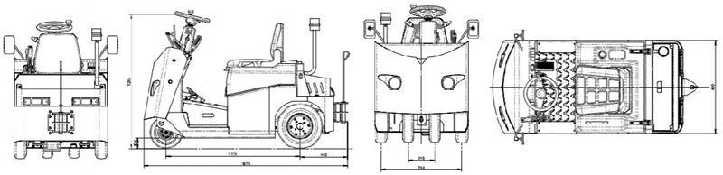 4,000kg Electric Tugger 