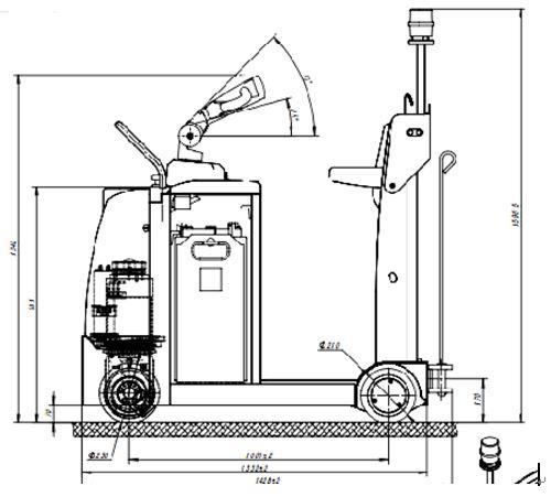 Stand-Up 3,000-5,000kg Electric Powered Tugger 