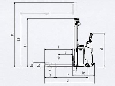 XE 1,000-2,000kg Electric Lift Stacker 