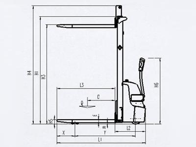 XEA 1,000-1,200kg Electric Lift Stacker 