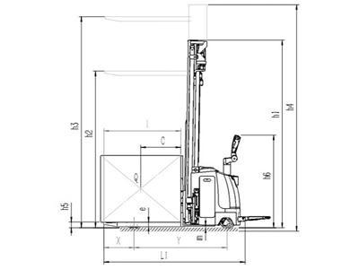 XEH 2,000kg Electric Lift Stacker 