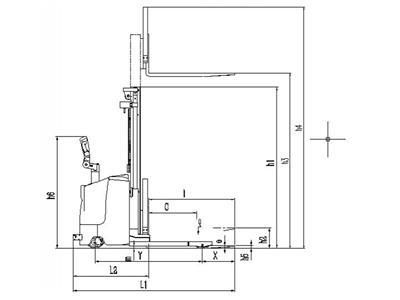 XEK 1,000-2,000kg Electric Lift Stacker 