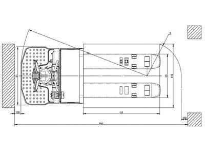 3,600kg Capacity Electric Powered Pallet Jack Truck 