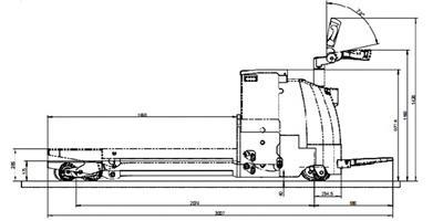 8,000kg Heavy Duty Electric Pallet Jack Truck 