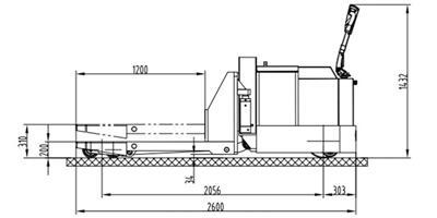 10,000kg Heavy Duty Electric Pallet Jack Truck 