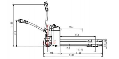 1,500kg Electric Pallet Jack Truck 