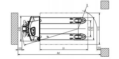 1,500kg Electric Pallet Jack Truck 